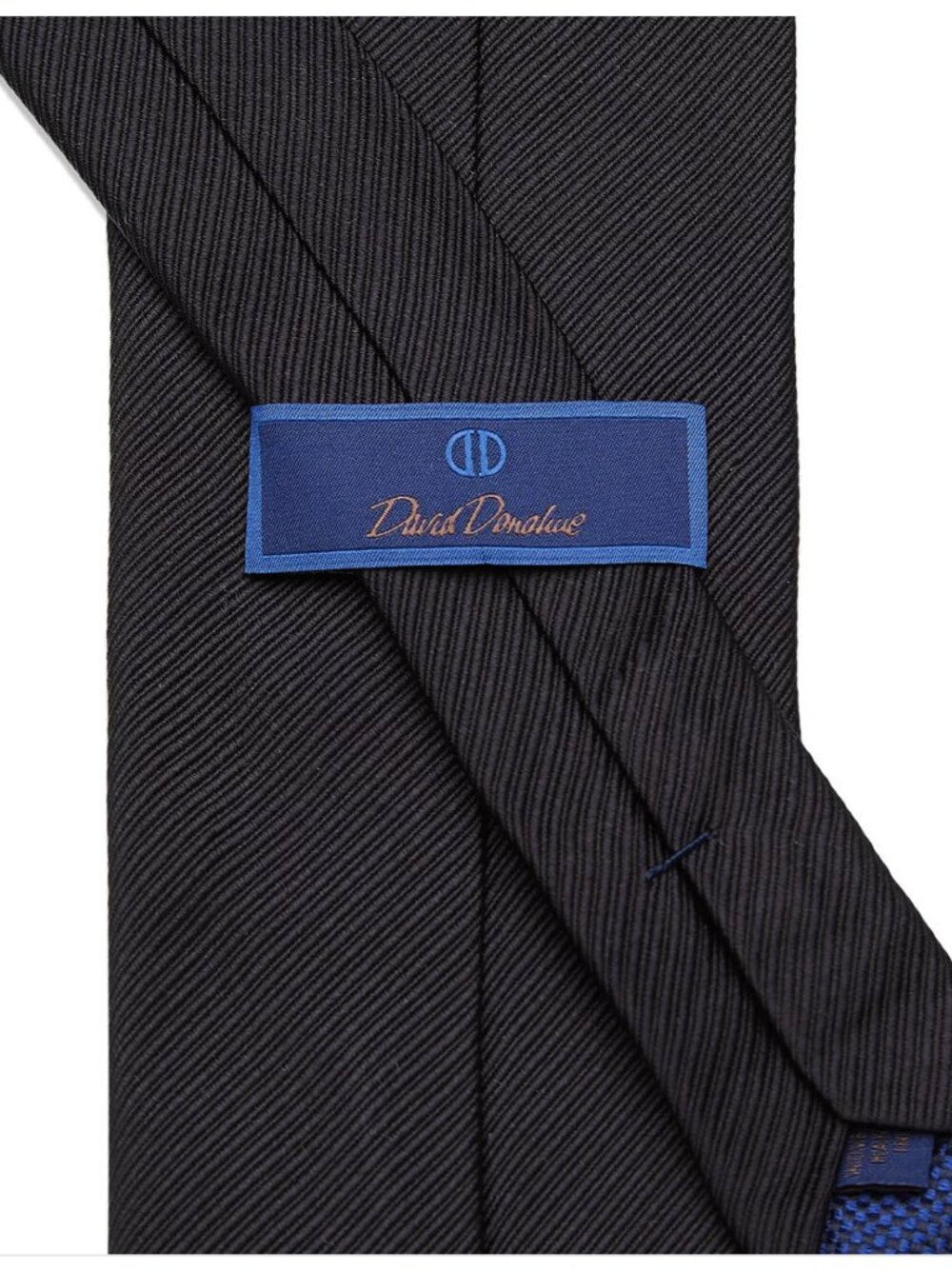 David Donahue silk Black Men's Tie Like New